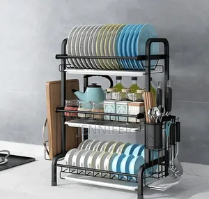 3 Tier Extra Large Carbon Steel Dish Rack