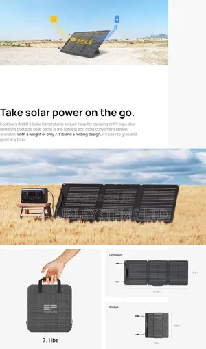 Ecoflow 60Watts Portable Foldable Solar Panel