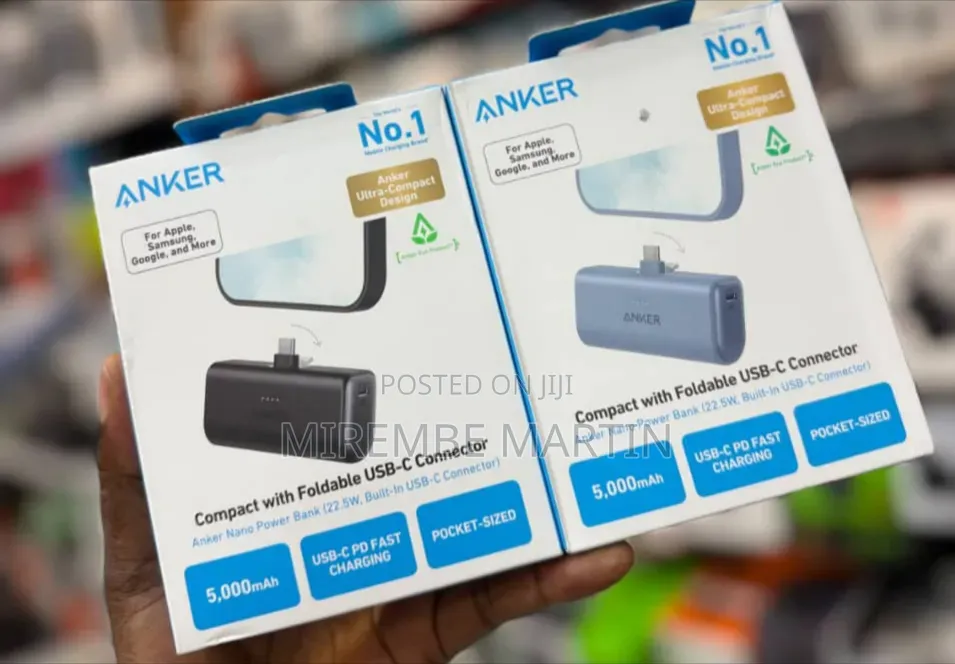 Anker Nano Power Bank 5000mAh, 22.5W, Built-in USB C Connector