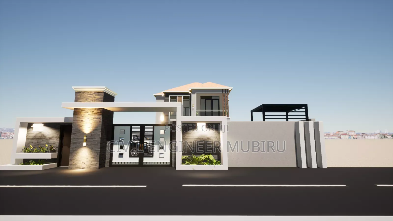 4bedroom House Plan on 50by100ft