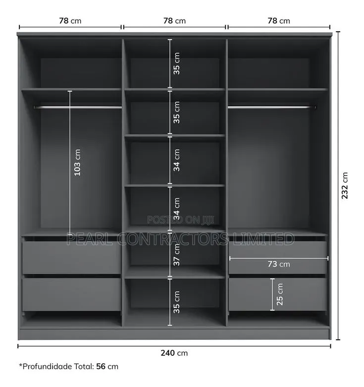 Wardrobes/Stand Alone Open Closet Wardrobes in Any Colour