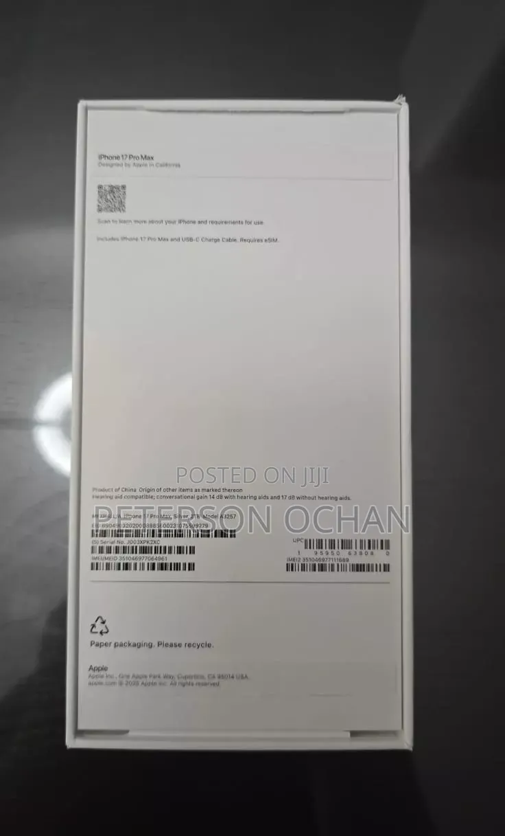 New Apple iPhone 17 Pro Max 512 GB Red