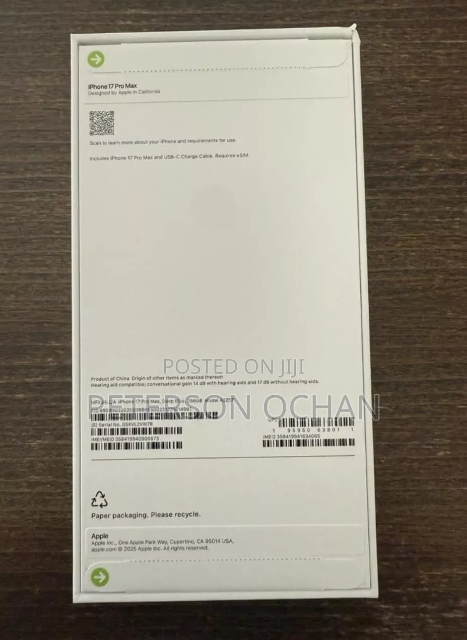 New Apple iPhone 17 Pro Max 512 GB Silver