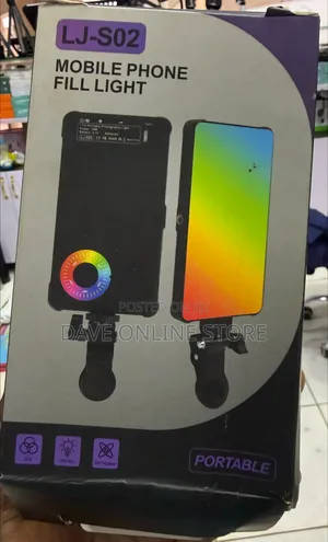 LJ-S02 Mobile Phone Fill Light, a Portable RGB LED Light