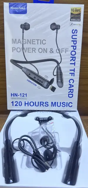 Haino Teko HN-121 Neckband Wireless Earphone Magnetic Power ON&OFF