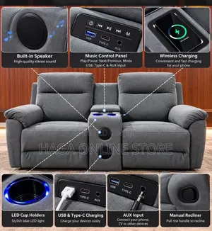 Two Seater Recliner Sofa