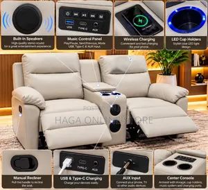 Cream Manual Recliner