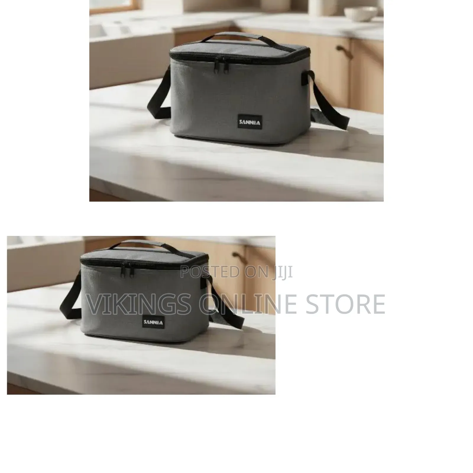 4l Grey Sannea Insulated Lunch Bag