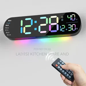Large Led Digital Wall Clock With Alarm Electric Display Clock Church