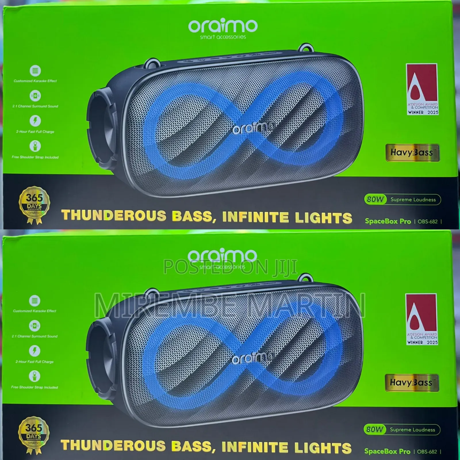 Oraimo SpaceBox Pro 80W Supreme Loudness