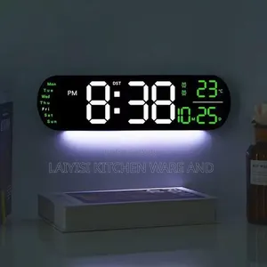 14in Large Digital Wall Clock With Remote Control