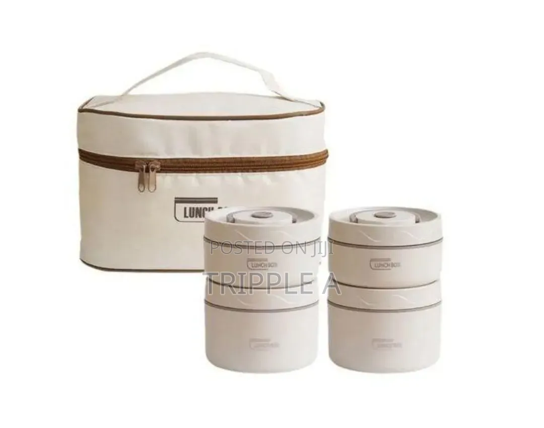 5 in 1 Food Flask With an Insulated Bag Carrier