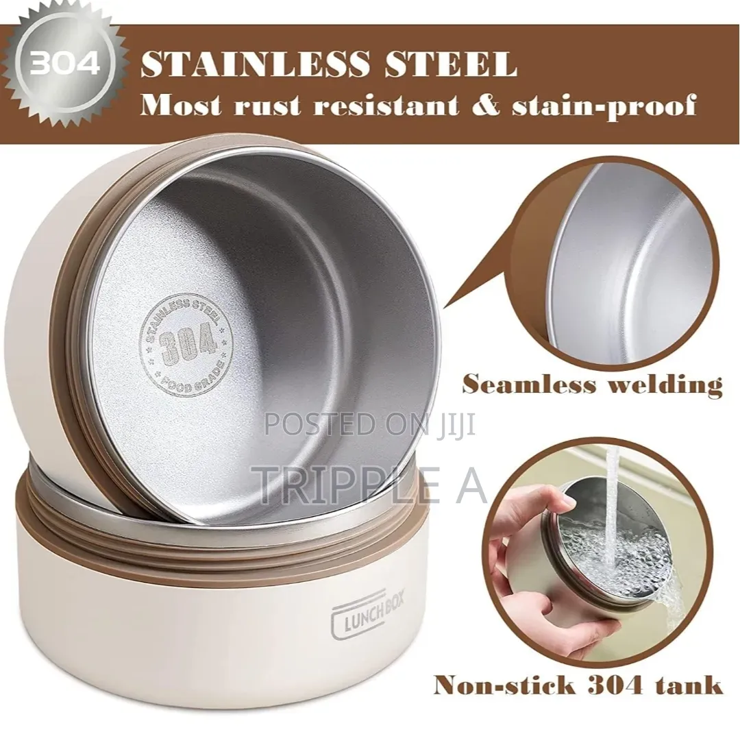 5 in 1 Food Flask With an Insulated Bag Carrier