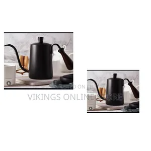 Matte Black Stainless Steel Gooseneck Pour-Over Coffee Kettle