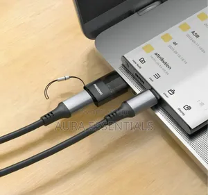 Porodo Minilink Transparent OTG Adapter USB-C to USB-A