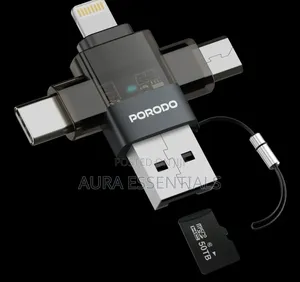 Porodo Minilink Transparent OTG Adapter, a Multi-Functional Data