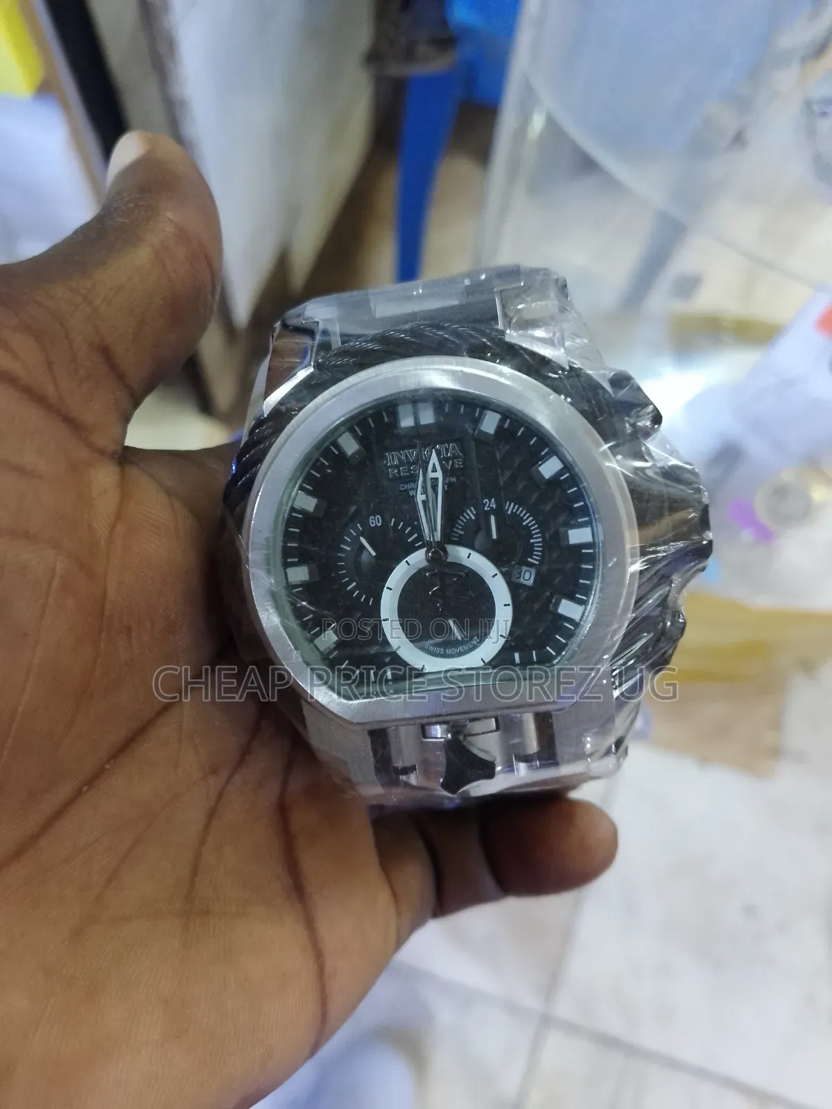 Invicta Bolt Zeus Magnum 52mm Chronograph Watch in Gold and Black