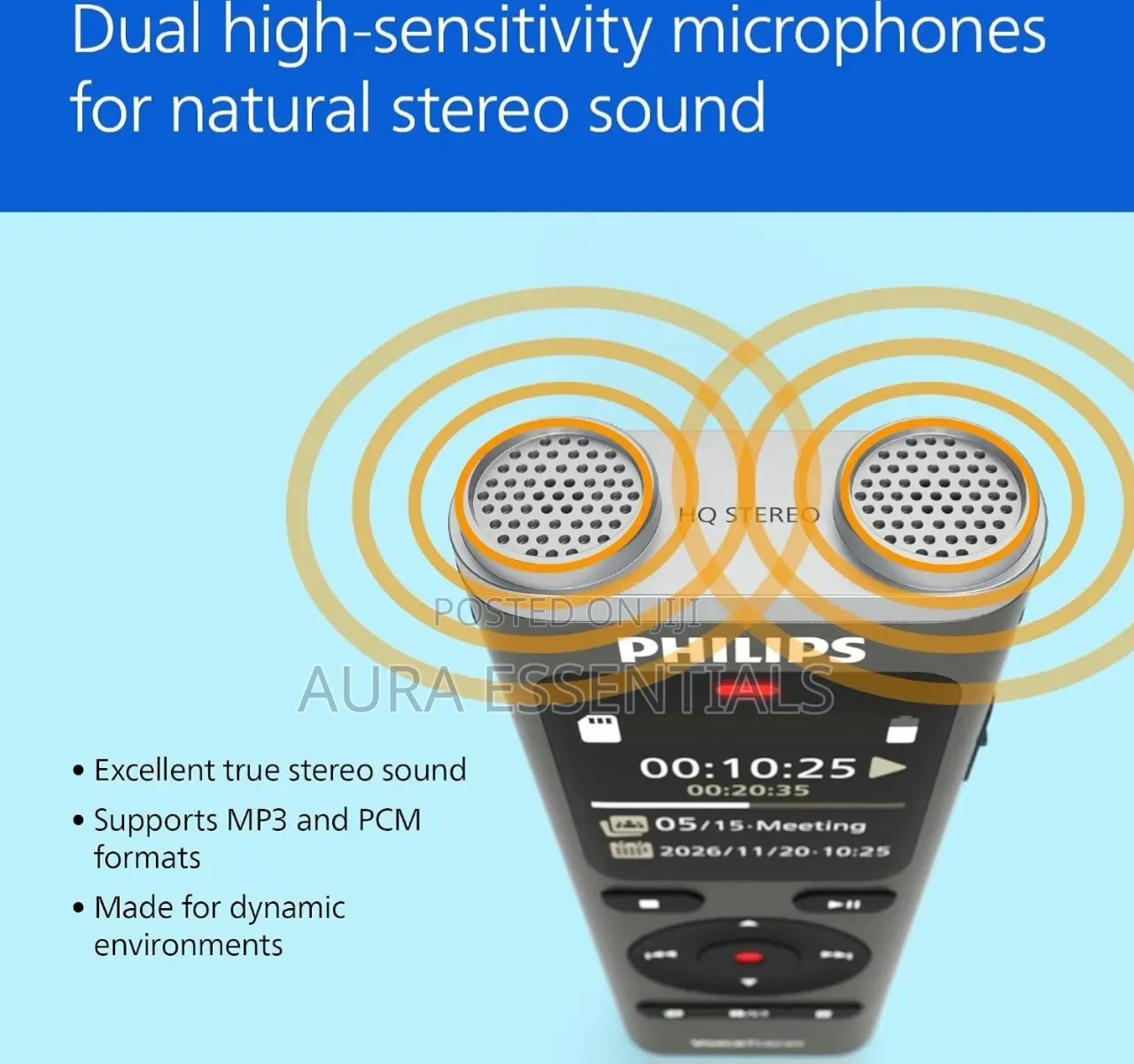 Philips DVT2075 VoiceTracer, Audio Recorder