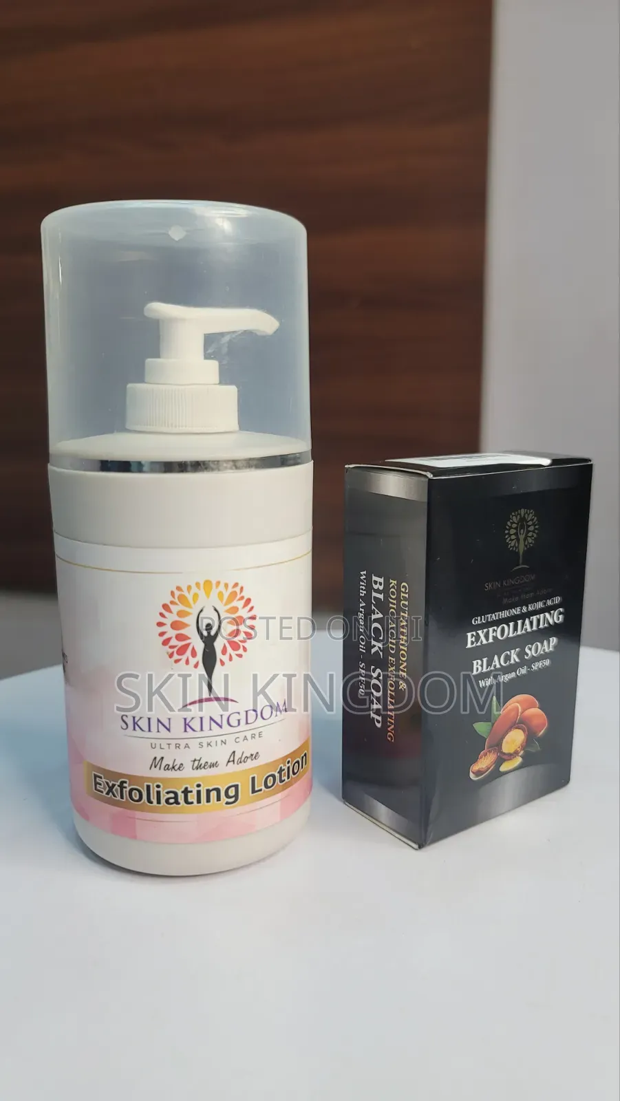Exfoliating Lotion + Exfoliating Black Soap