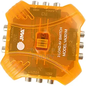 3 Way Audio Video RCA Switcher Switch Splitter