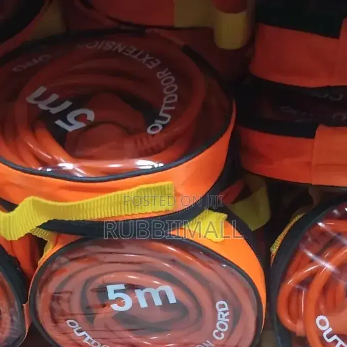 Orange Outdoor Extension Cord 5m