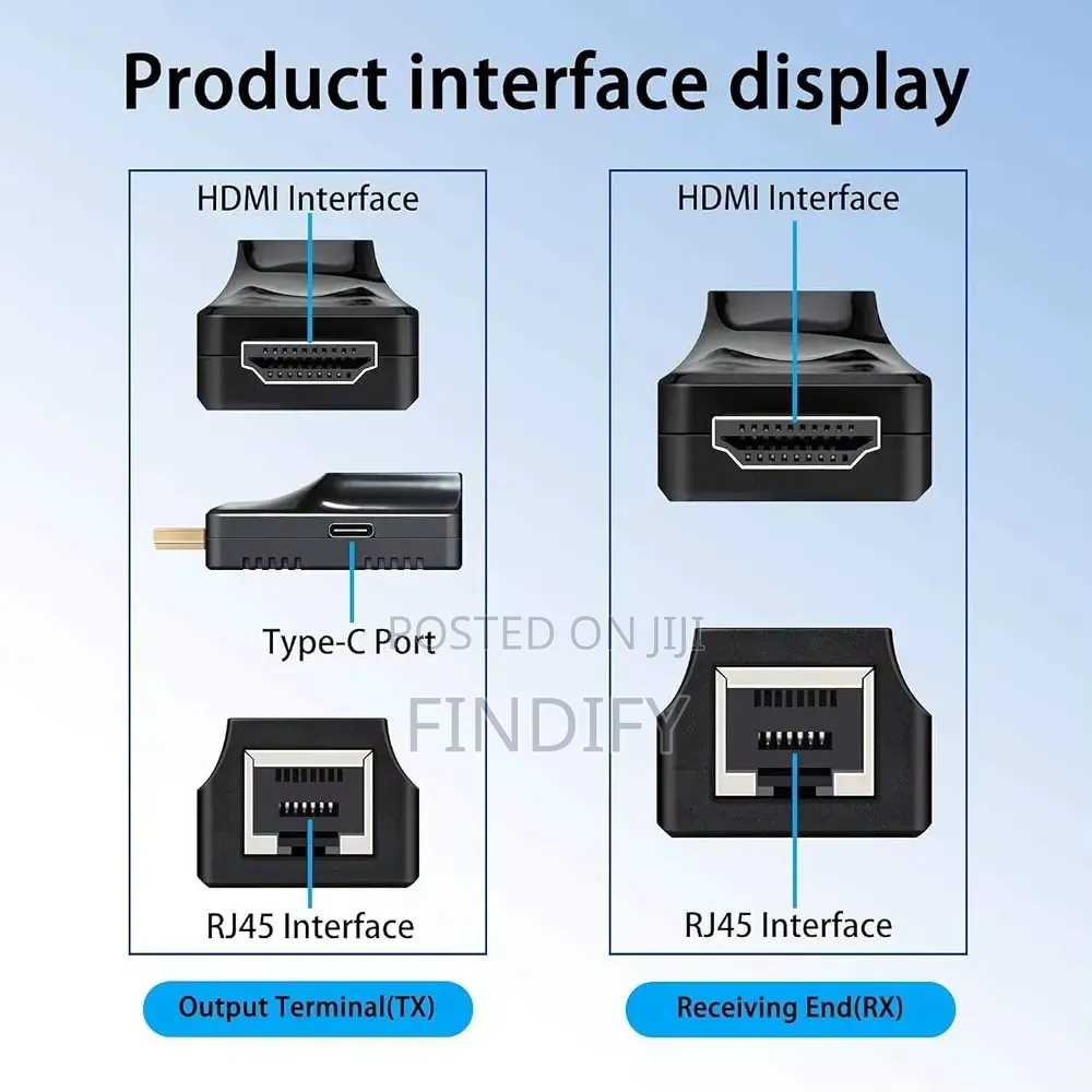 Hdmi Extender by Cat 6 to Type C