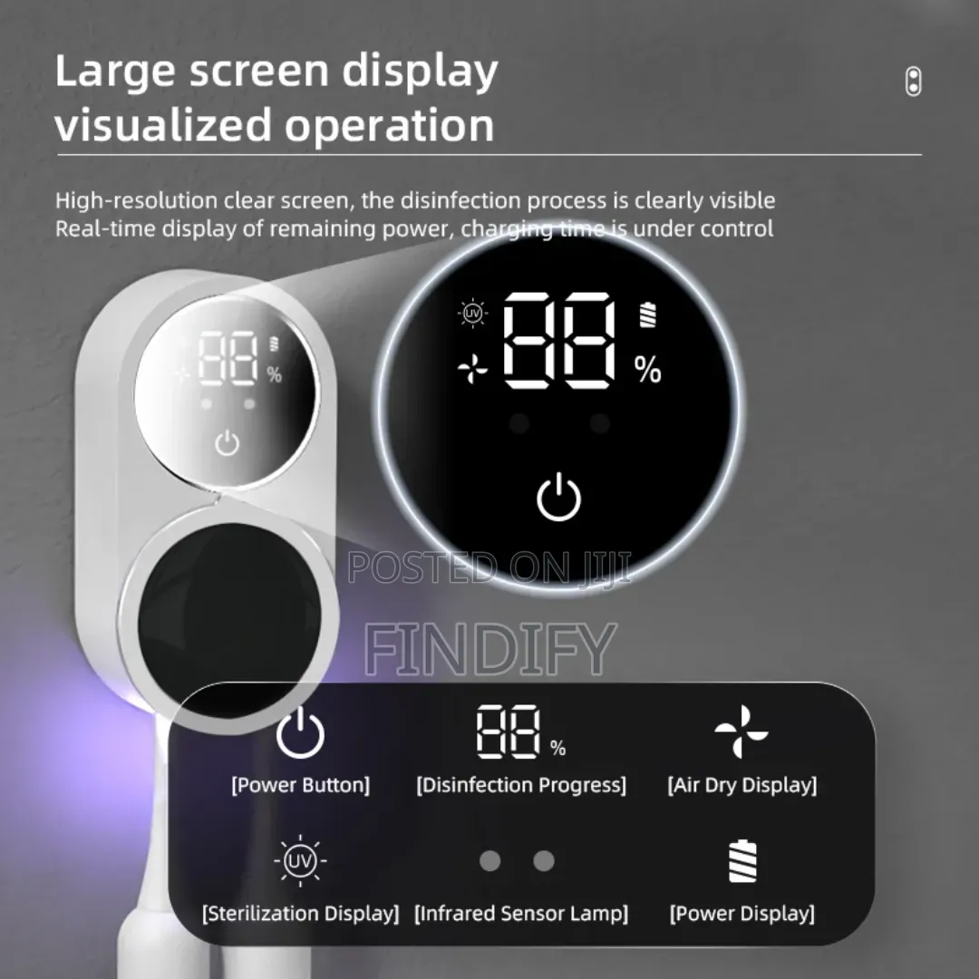 UV Toothbrush Sanitizer Box With Drying