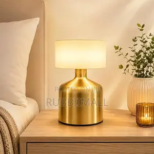 Rechargeable Gold Bottle-Shape Table Lamp