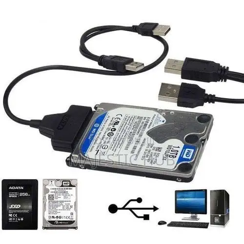 USB 3.0 to SATA Adapter Cable (Supports Up to 4TB, 2.5" 3.5")