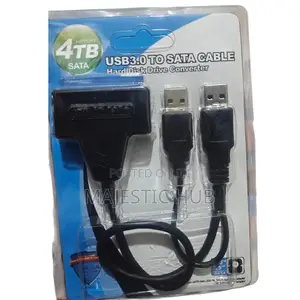 USB 3.0 to SATA Adapter Cable (Supports Up to 4TB, 2.5" 3.5")