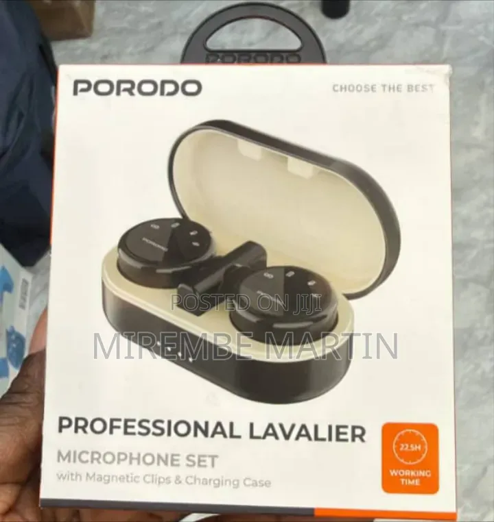 Porodo Professional Lavalier Microphone Set