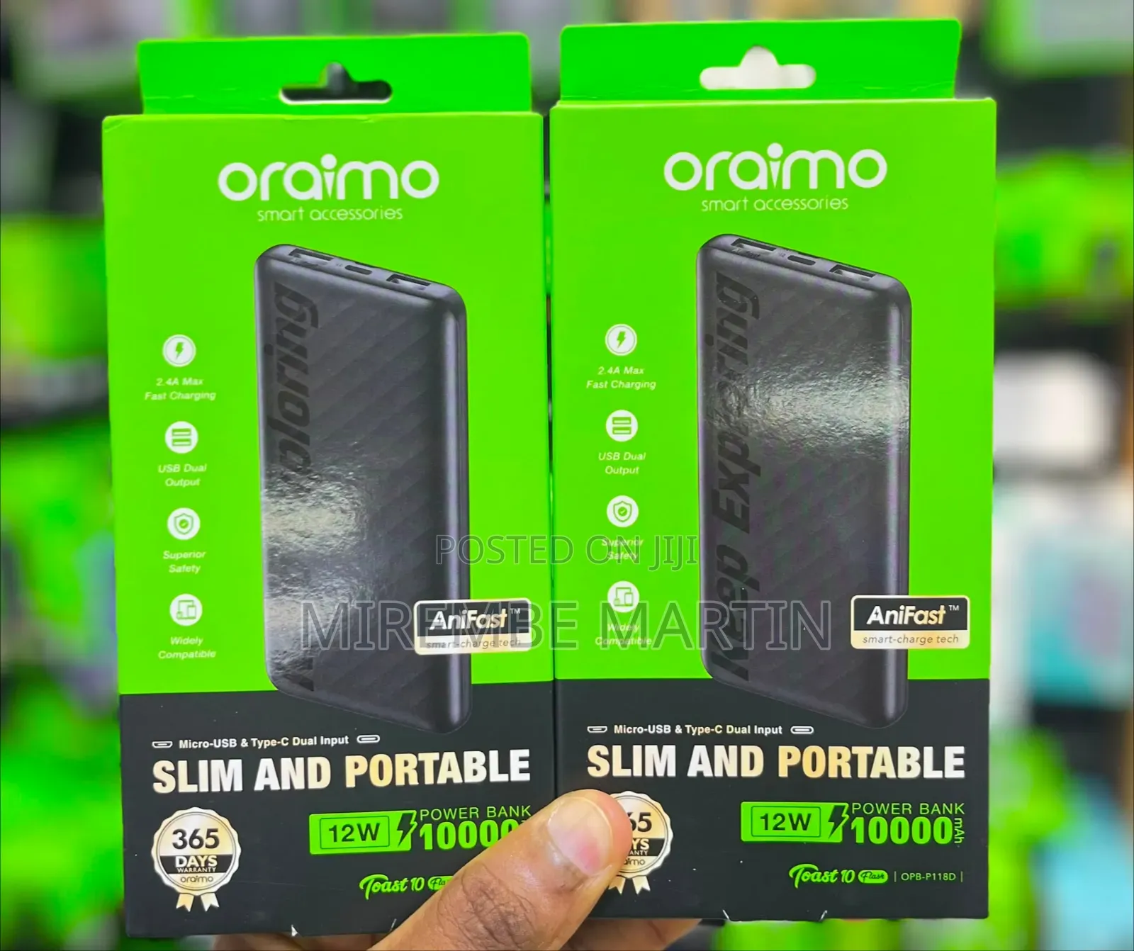 Oraimo Toast 10 Play 10000mAh Power Bank