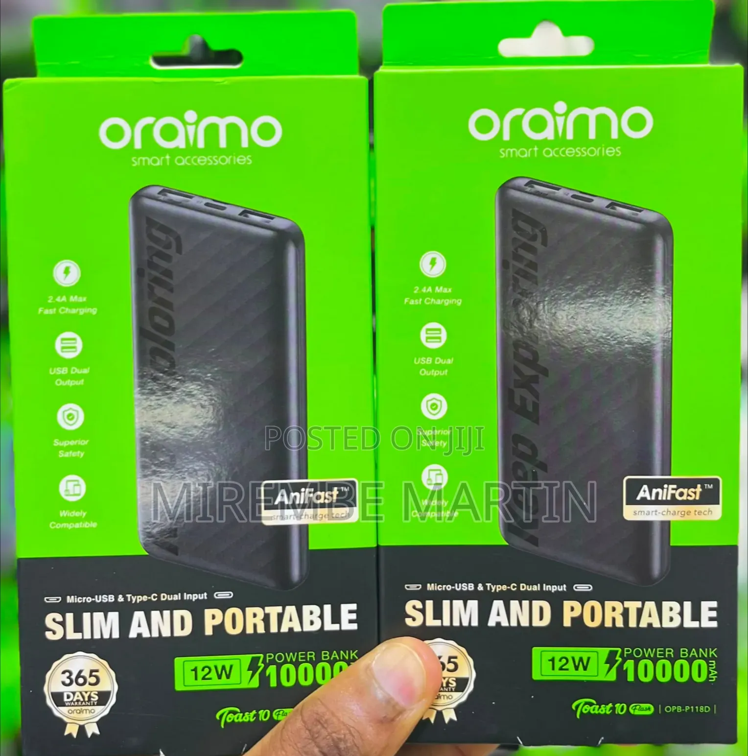 Oraimo Toast 10 Play 10000mAh Power Bank