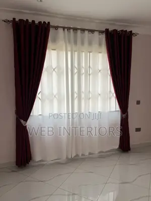 Plain Maroon Curtains Per Meter