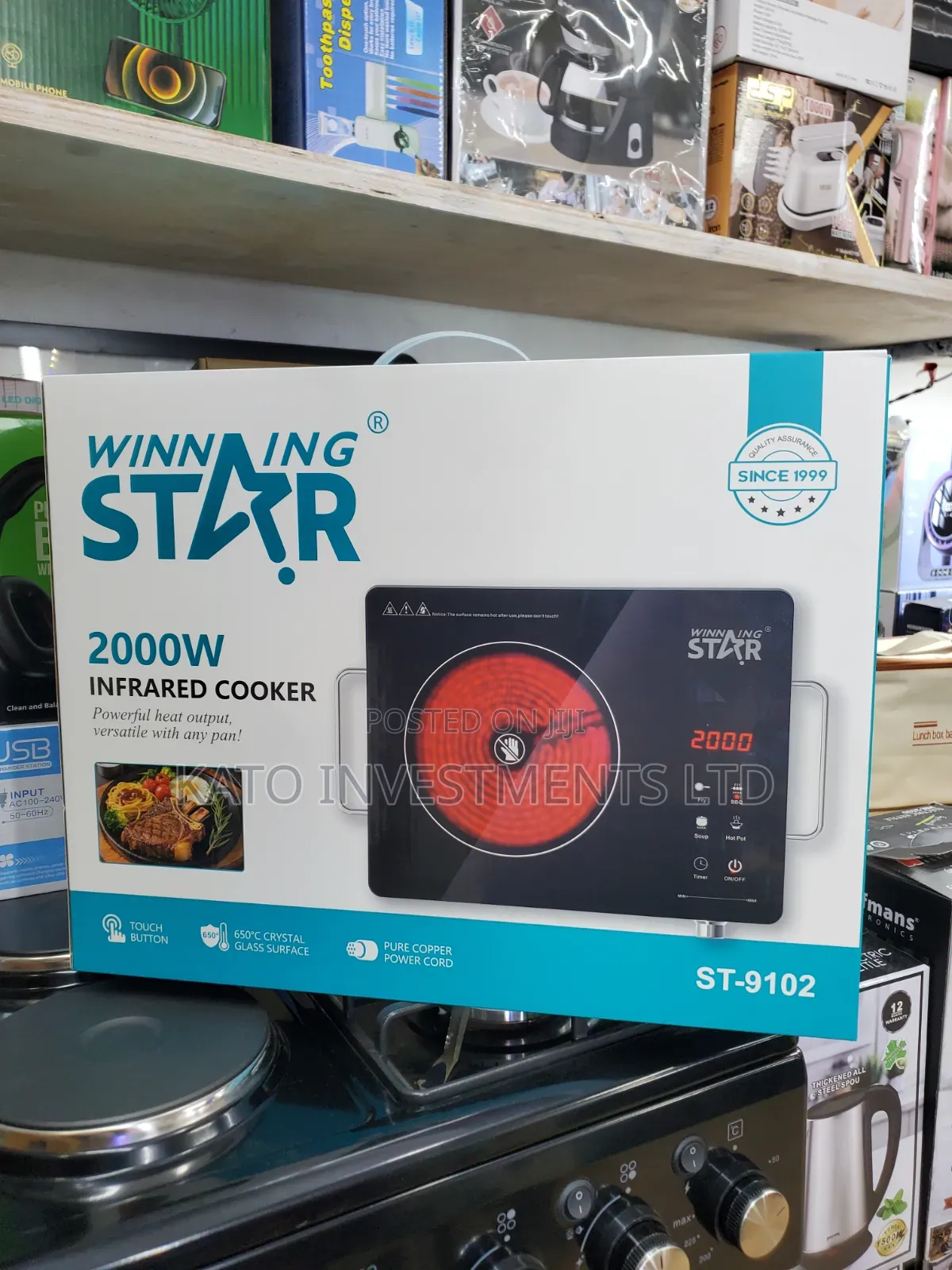 Winning Star 2000W Infrared Cooker (Model ST-9102)
