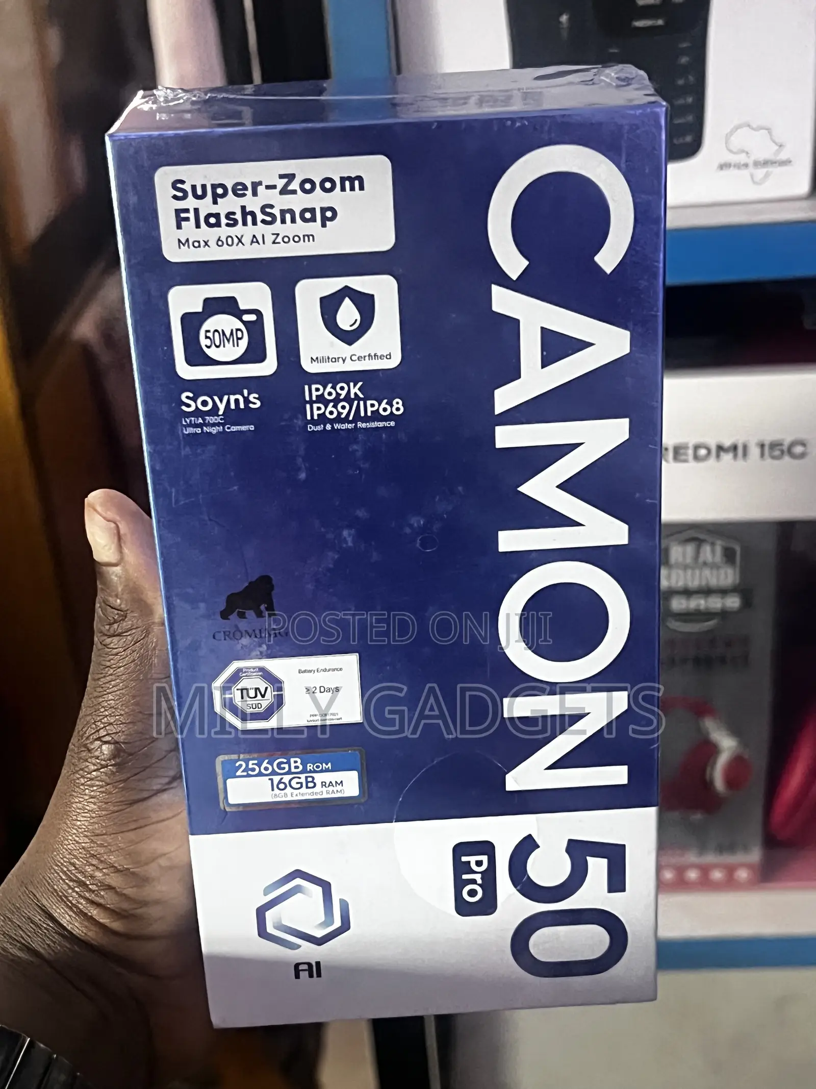 New Tecno Camon 50 Pro 256 GB Black