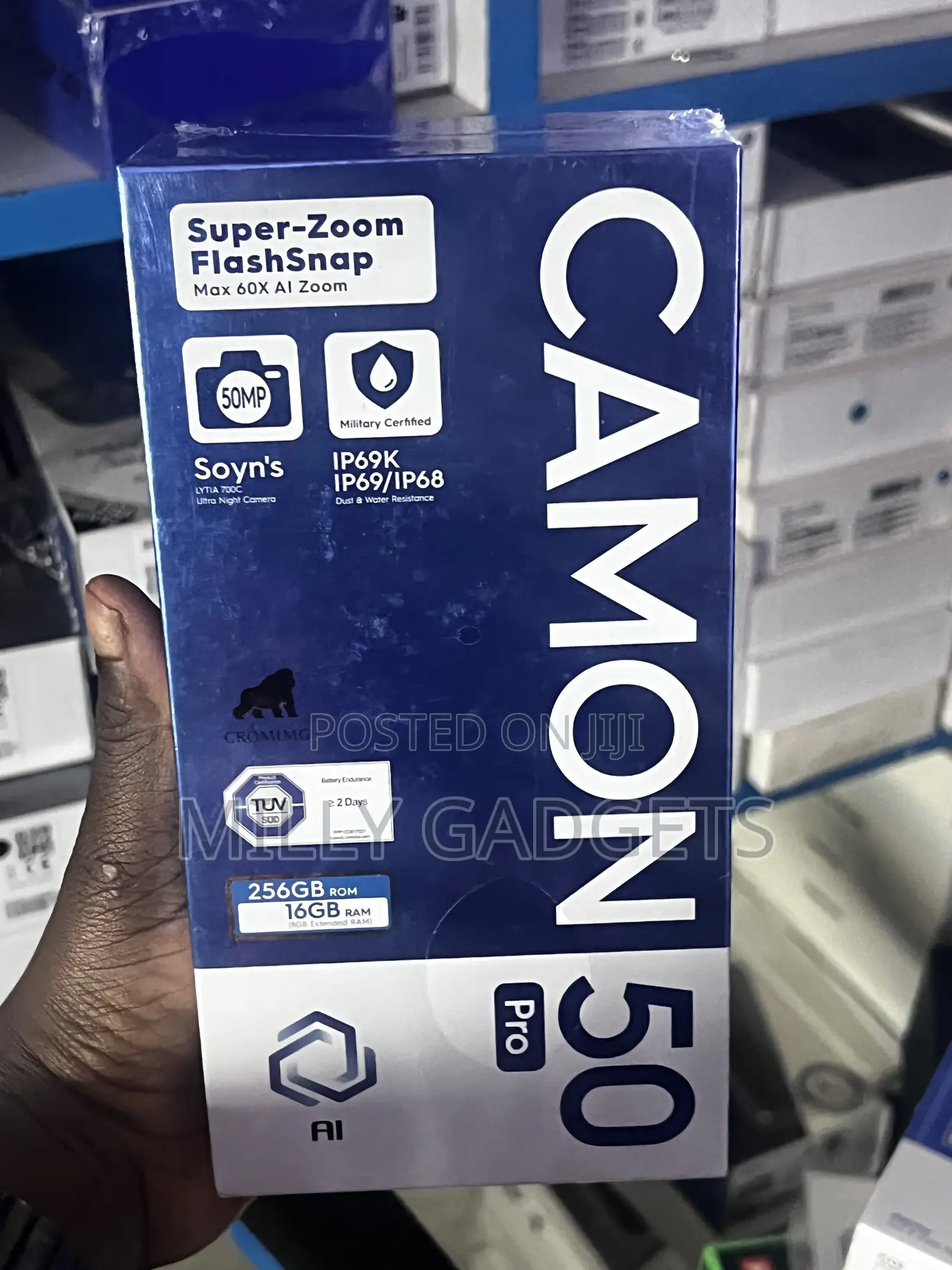New Tecno Camon 50 Pro 256 GB Black