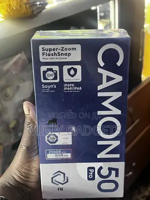 New Tecno Camon 50 Pro 256 GB Black