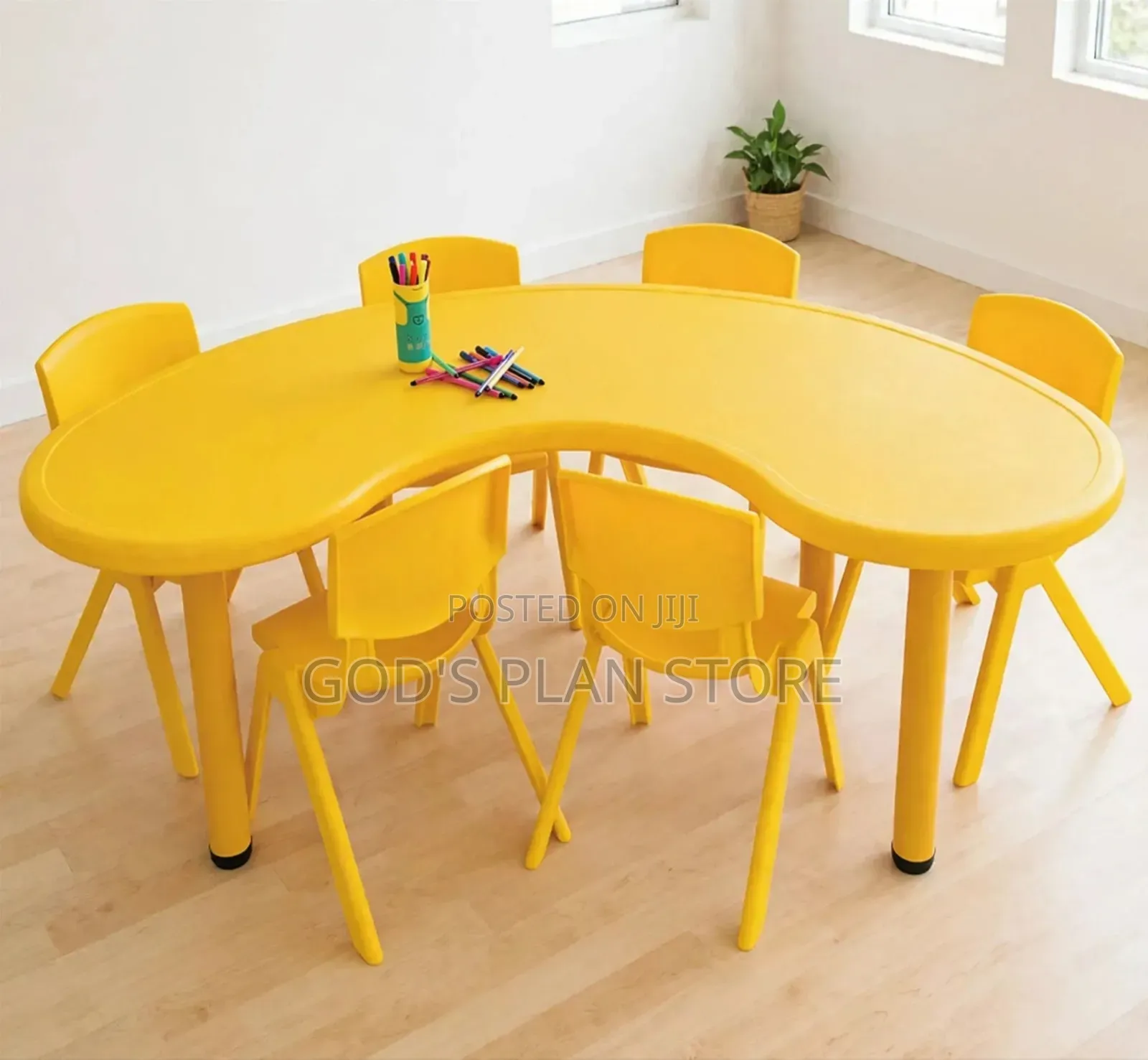HerHome Kids Plastic Table and Chairs Plastic Kids Table and Chairs