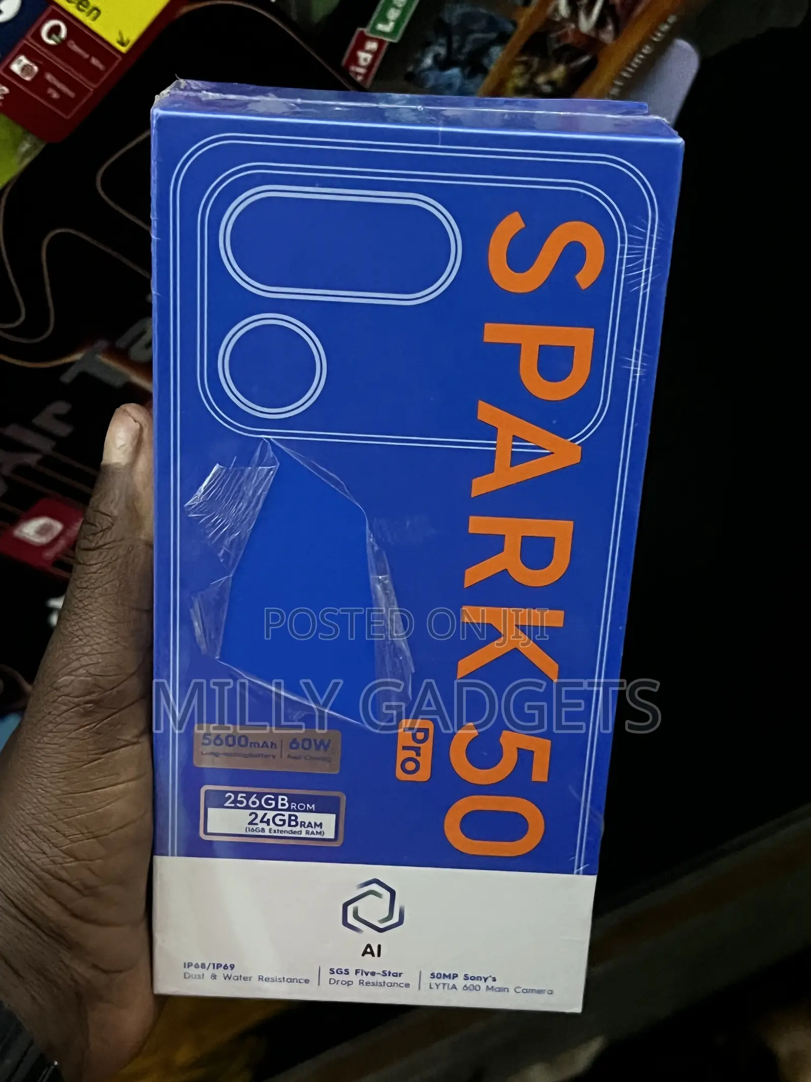 New Tecno Spark 50 Pro 256 GB Black