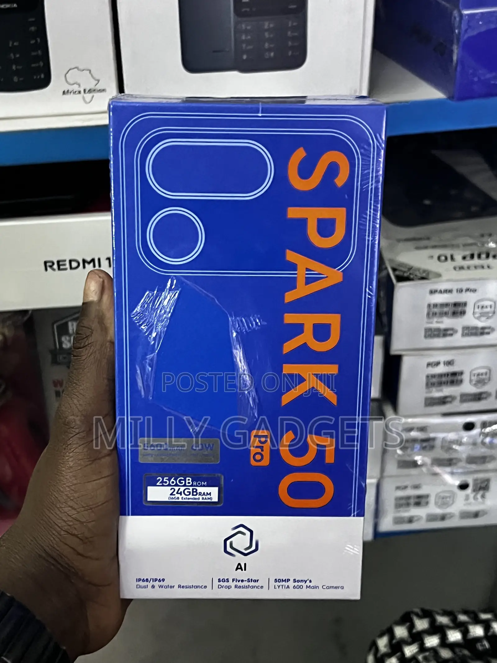 New Tecno Spark 50 Pro 256 GB Black
