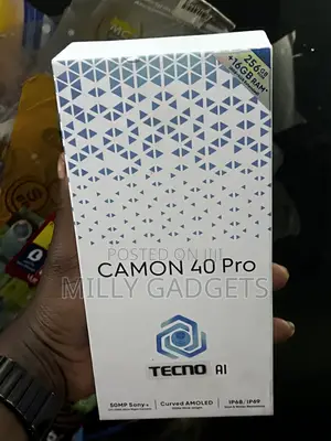 New Tecno Camon 40 Pro 5G 256 GB Black