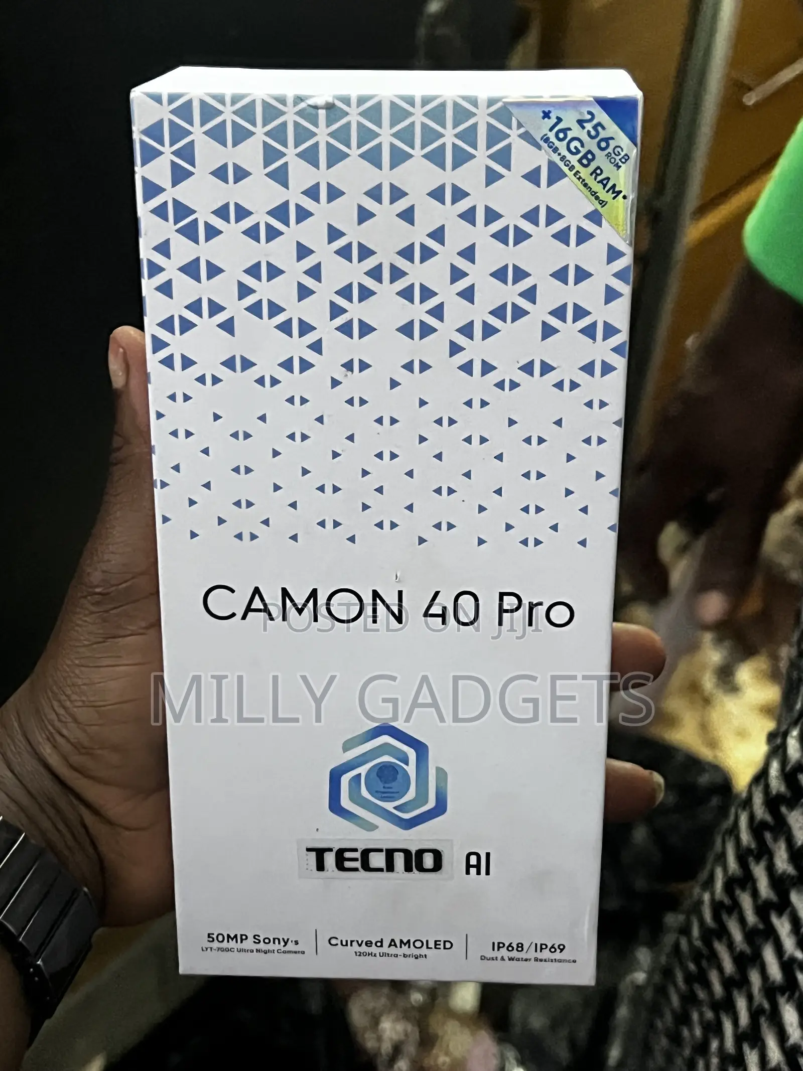 New Tecno Camon 40 Pro 5G 256 GB Black