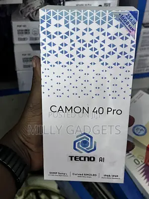 New Tecno Camon 40 Pro 5G 256 GB Black