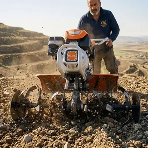 German STIHL Heavy-Duty Petrol-Powered Agricultural Tiller