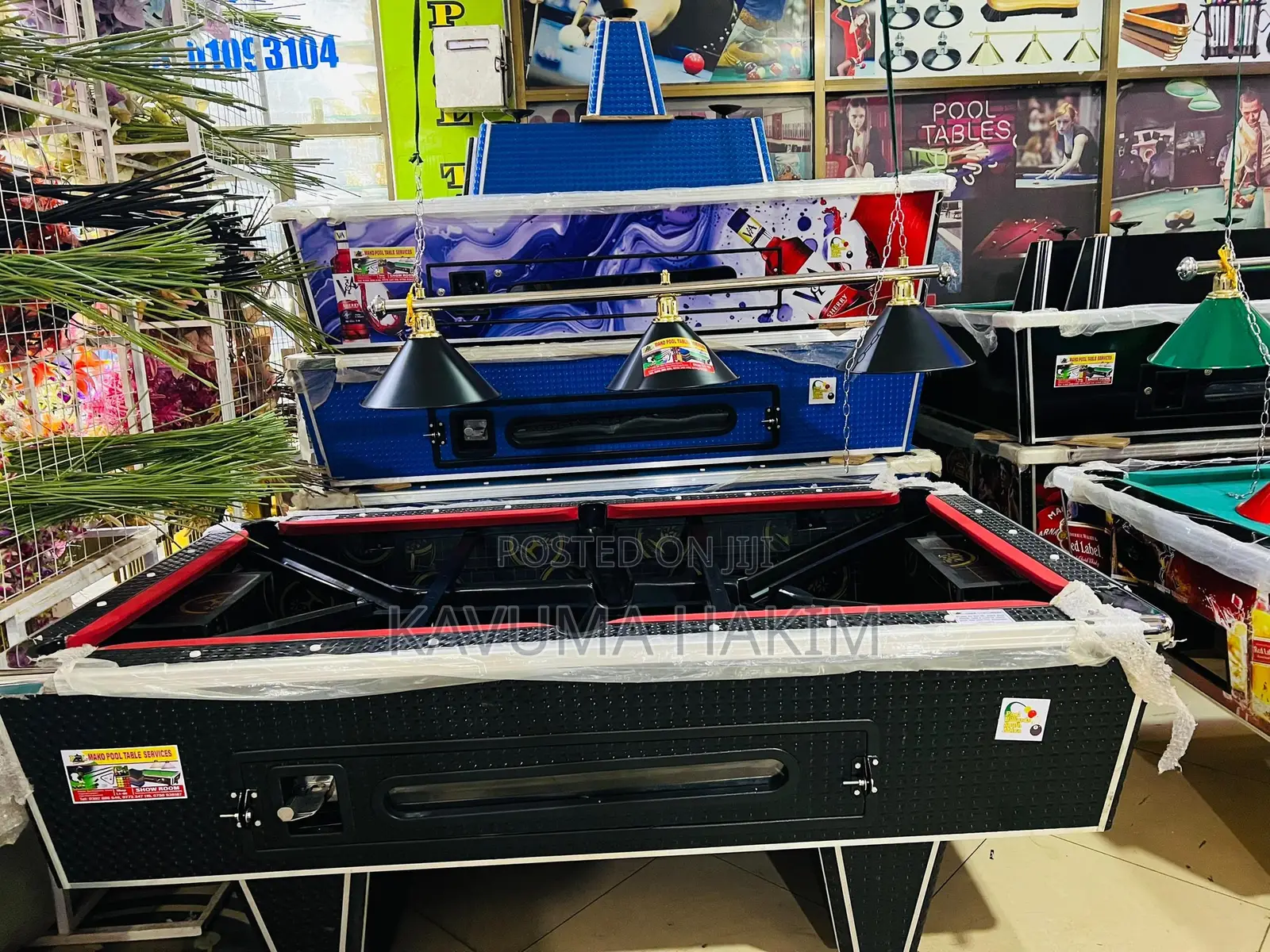 3D Black Pool Table