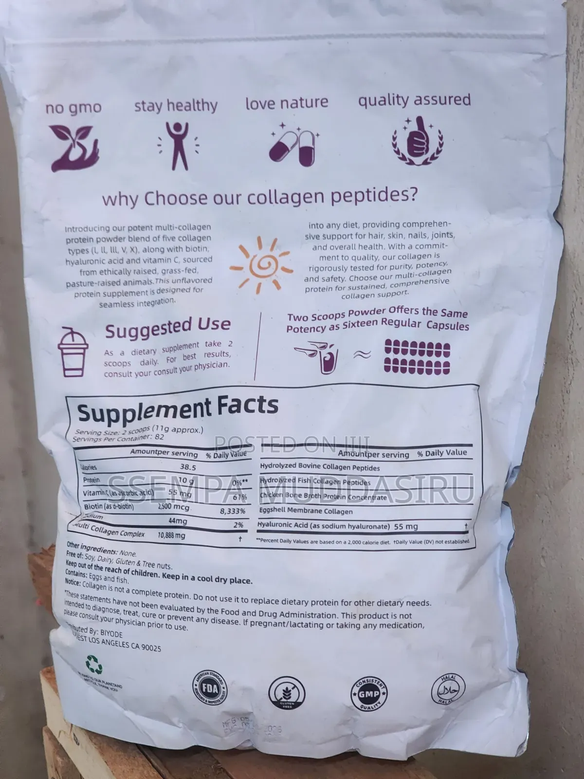 Biyode Multi Collagen Peptides,907g Dietry Supplement