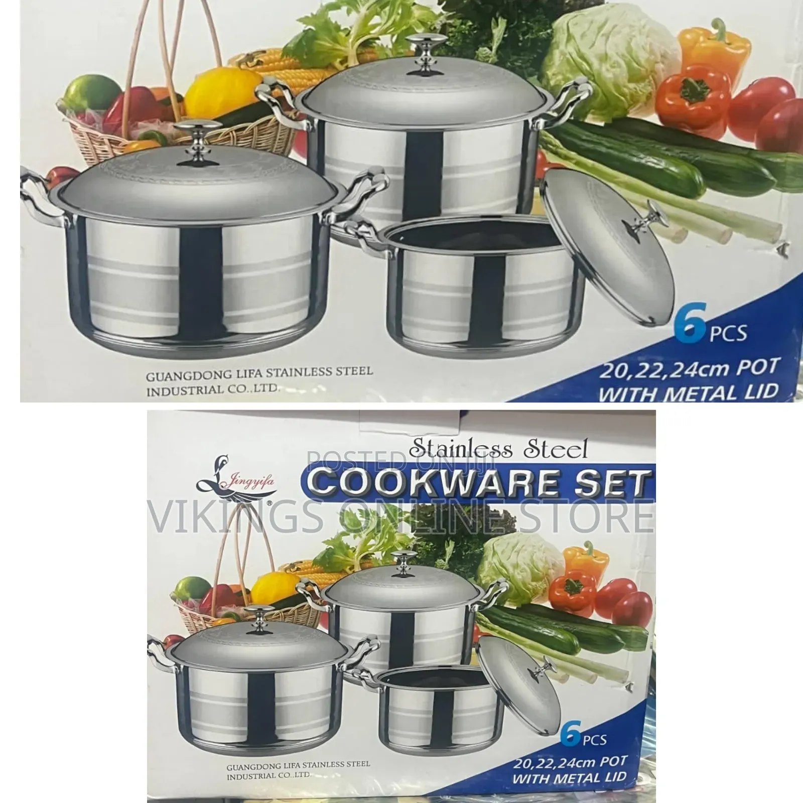 Jingyifa 6-Piece Stainless Steel Cookware Set