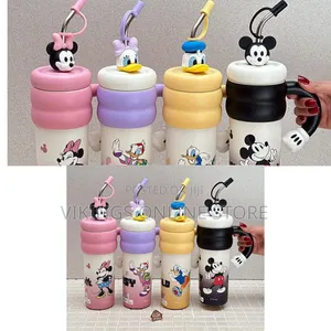Set of Adorable 850ml Disney-Themed Insulated Stainless Steel