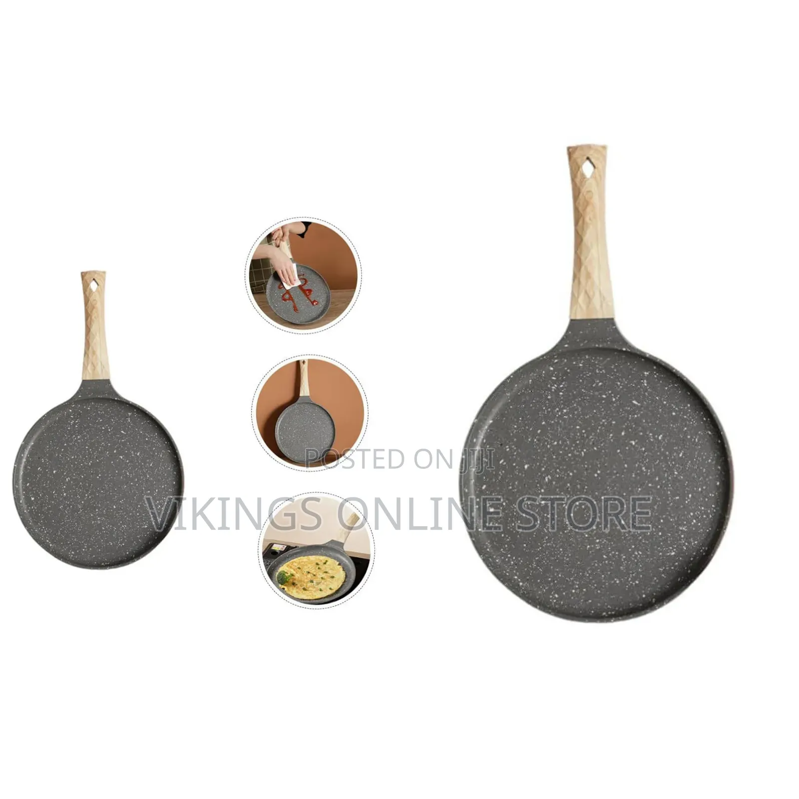 24cm Non-Stick Granite Crepe Pan
